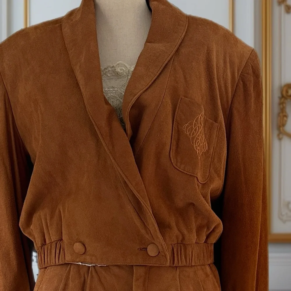 Siena Rust/Brown Suede Jacket and Pants - Picture 2 of 2